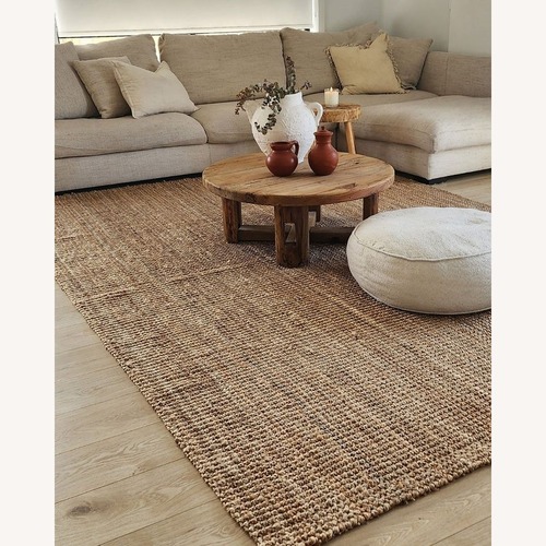 Used Chunky Jute Rug, 8x10 for sale on AptDeco