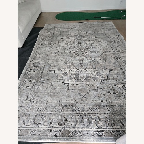 Used Light Gray Small Rug 6' x 9' for sale on AptDeco