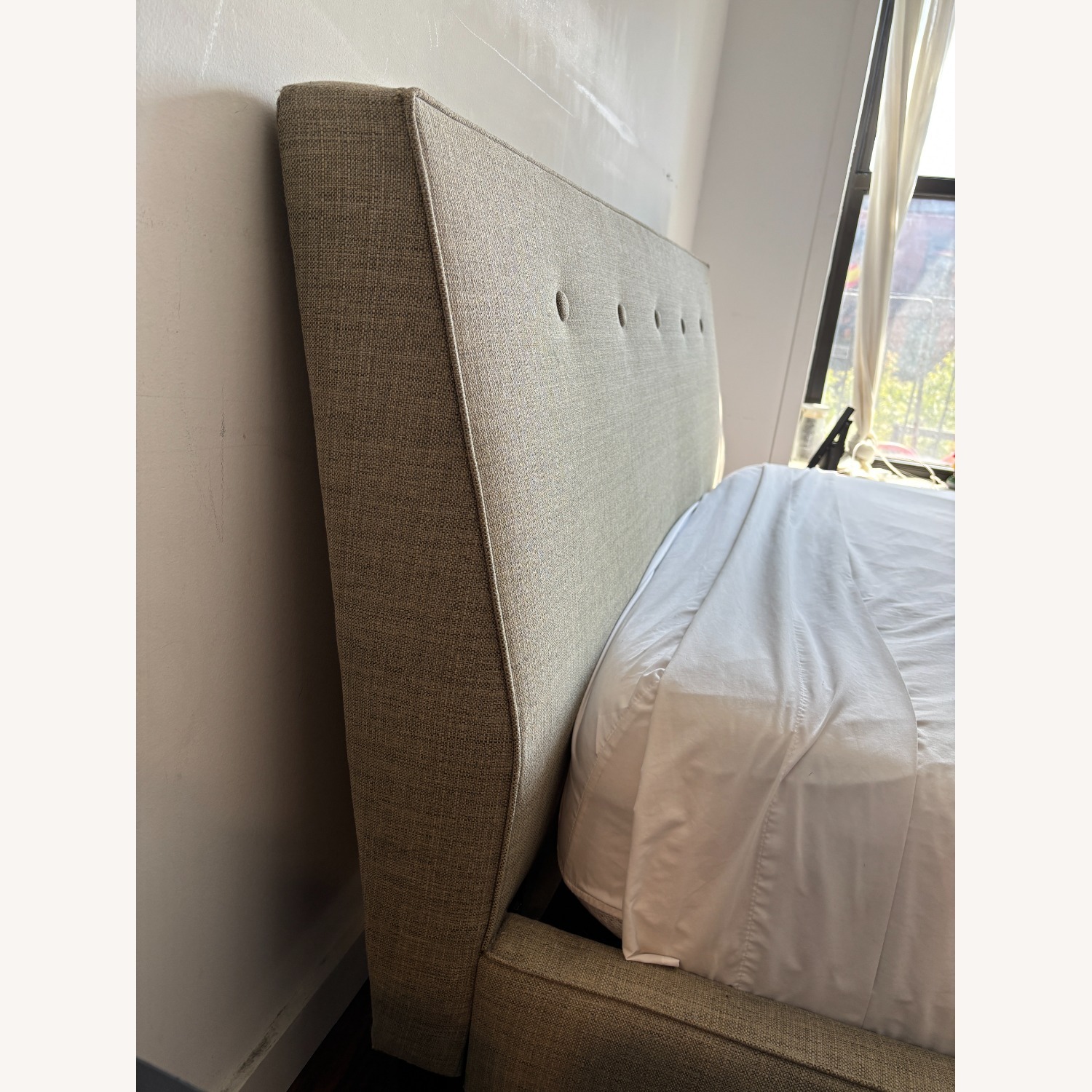 Room & Board Hoffman Natural Fabric Queen Bed - image-7
