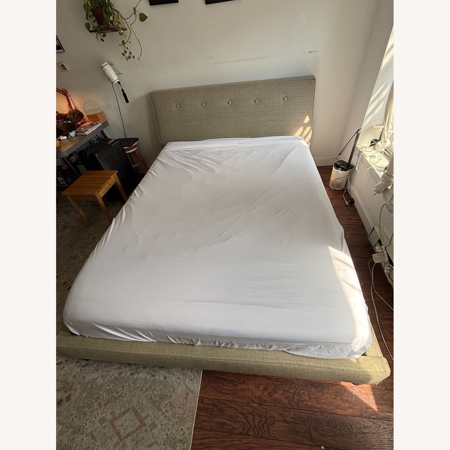 Room & Board Hoffman Natural Fabric Queen Bed - image-2