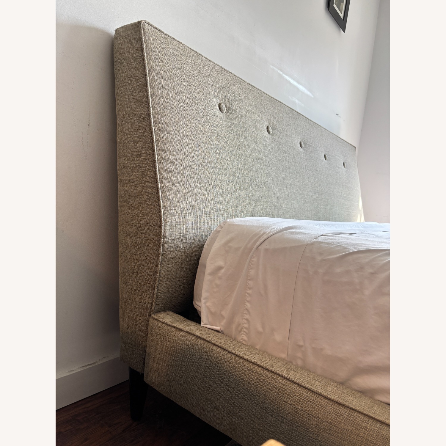 Room & Board Hoffman Natural Fabric Queen Bed - image-5