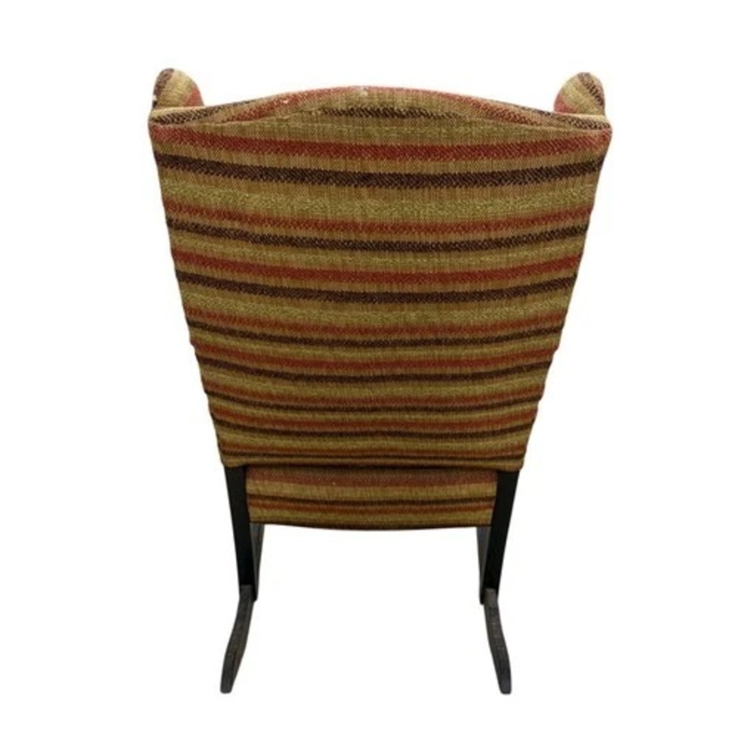 Vintage Style Upholstered Rocking Chair Wood Frame - image-4