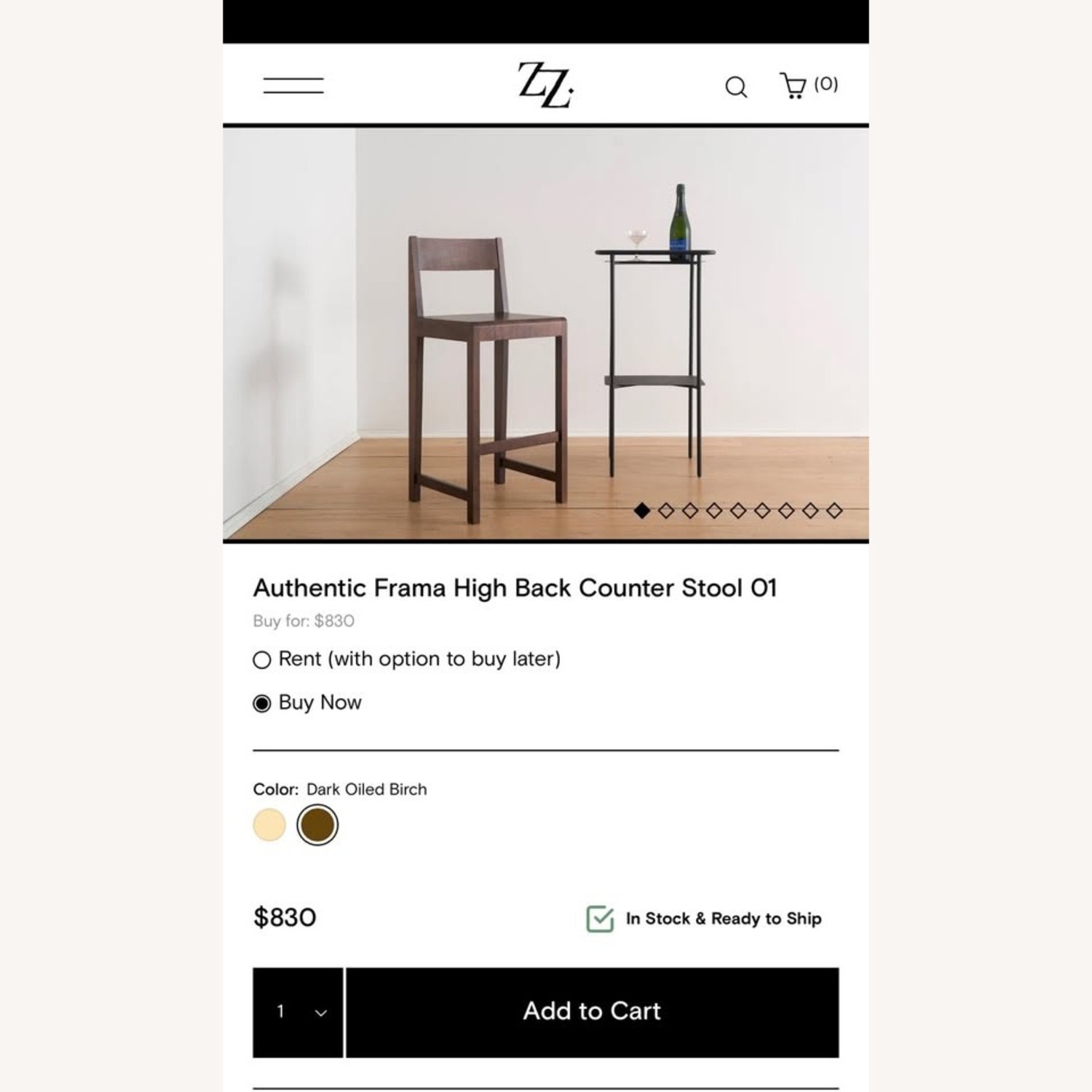 3 ZZ Driggs High Back Counter Stools - image-2