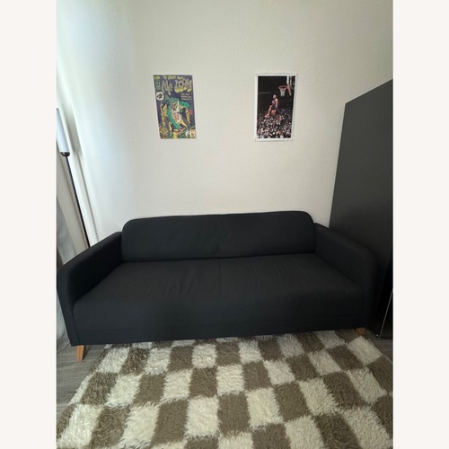 Used IKEA LINANÄS 3-Seat Sofa - Black  for sale on AptDeco