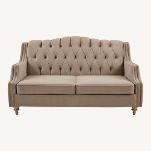 Used Comfyco Furniture Dark Brown Fabric 2 Seater Sofa for sale on AptDeco