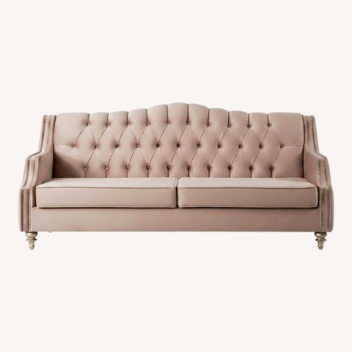 Used Comfyco Furniture Alabama White Fabric 3+ Seater Sofa for sale on AptDeco