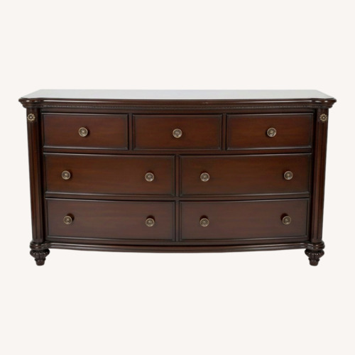 Used Bob's Discount Furniture Dark Brown Wood Décor for sale on AptDeco