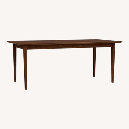 Used Room & Board Adams Dark Brown Wood Veneer Dining Set for sale on AptDeco