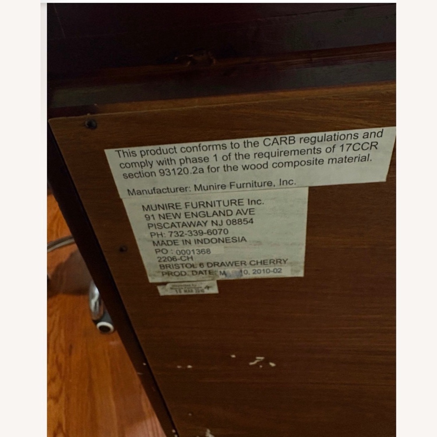 Bob's Discount Furniture Dark Brown Wood Dresser - image-4