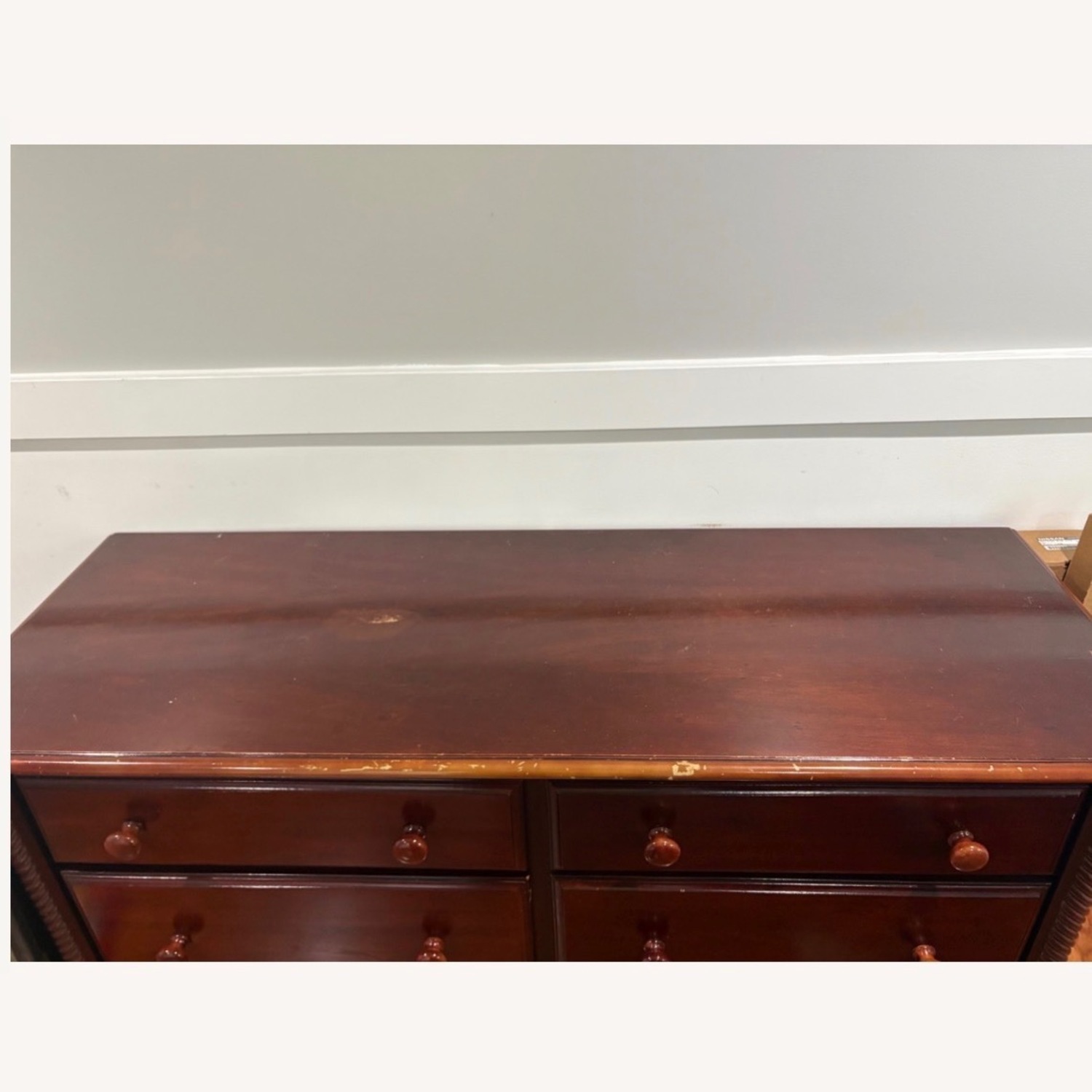 Bob's Discount Furniture Dark Brown Wood Dresser - image-2