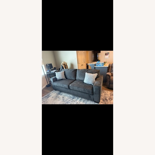 Used Blue Fabric 2 Seater Sofa for sale on AptDeco