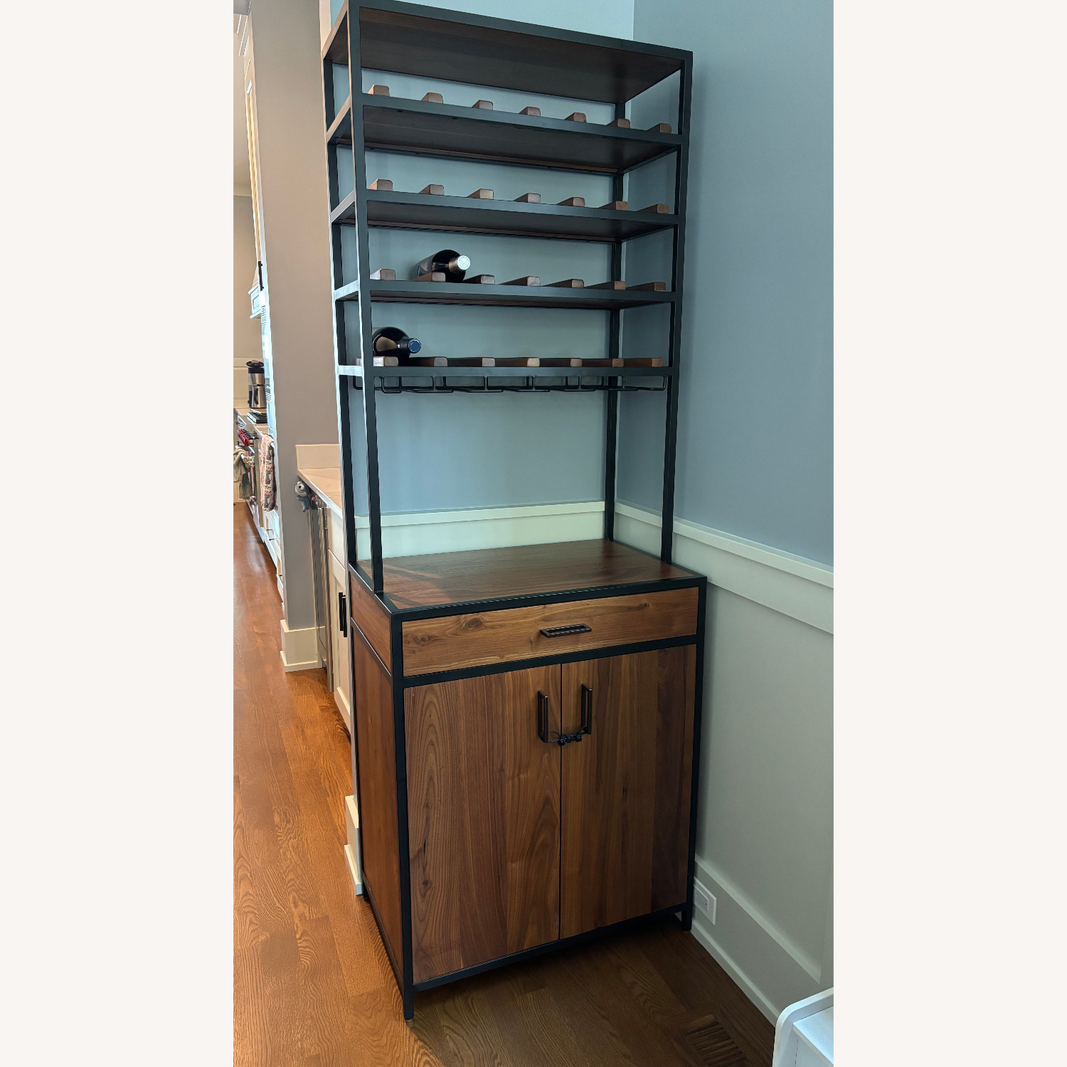 Crate & Barrel All Wood Wine Bar Cart  - image-2