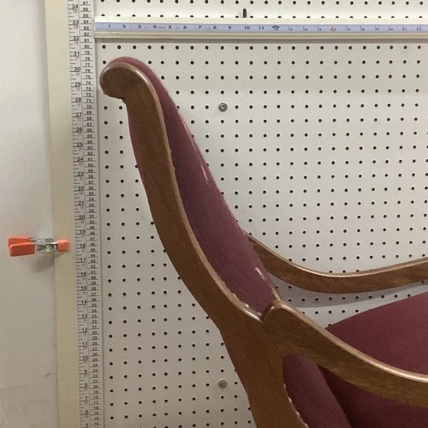 Vintage Needlepoint Upholstered Rocking Chair - image-5