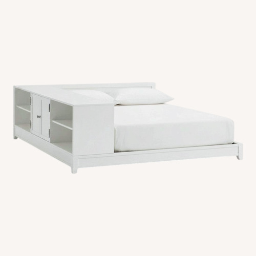 Used Pottery Barn Teen Ultimate White Wood Full Bed for sale on AptDeco