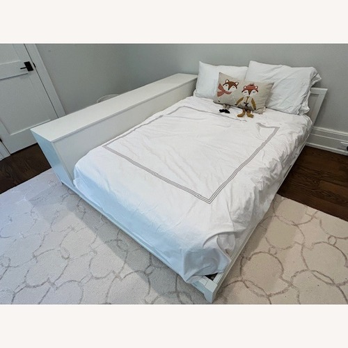 Used Pottery Barn Teen Ultimate White Wood Full Bed for sale on AptDeco