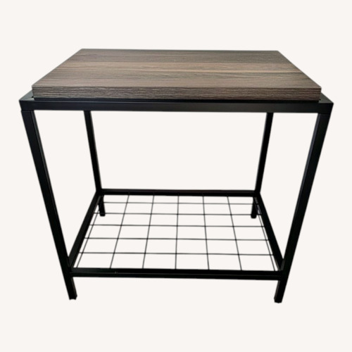 Used Pair of Dark Brown Side Tables for sale on AptDeco