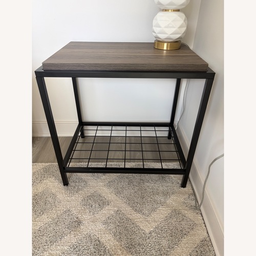 Used Pair of Dark Brown Side Tables for sale on AptDeco