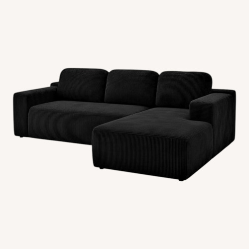Used IKEA Black Cordero Sectional for sale on AptDeco