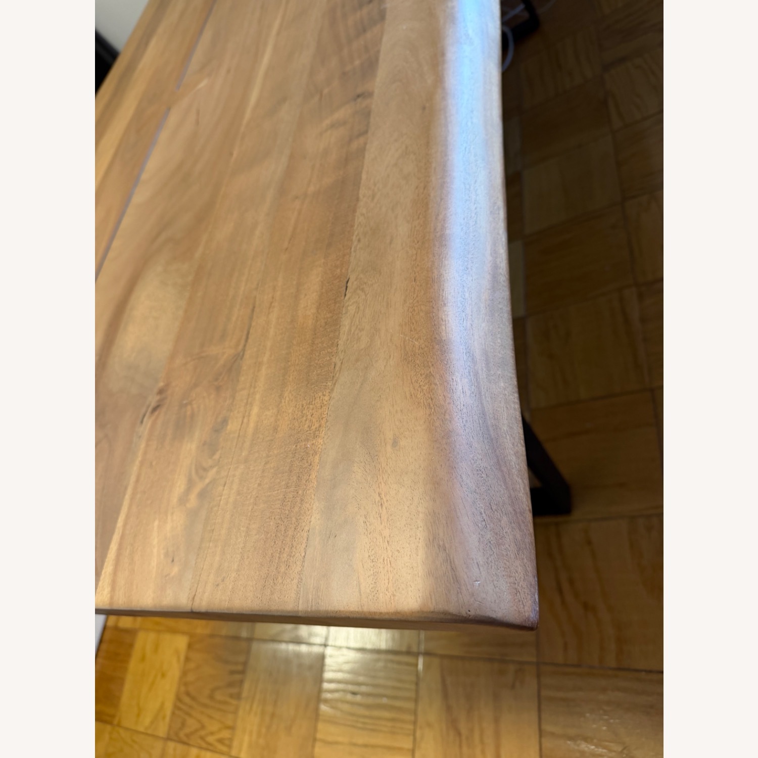Crate & Barrel Yukon Solid Wood Dining Table and Chairs - image-3