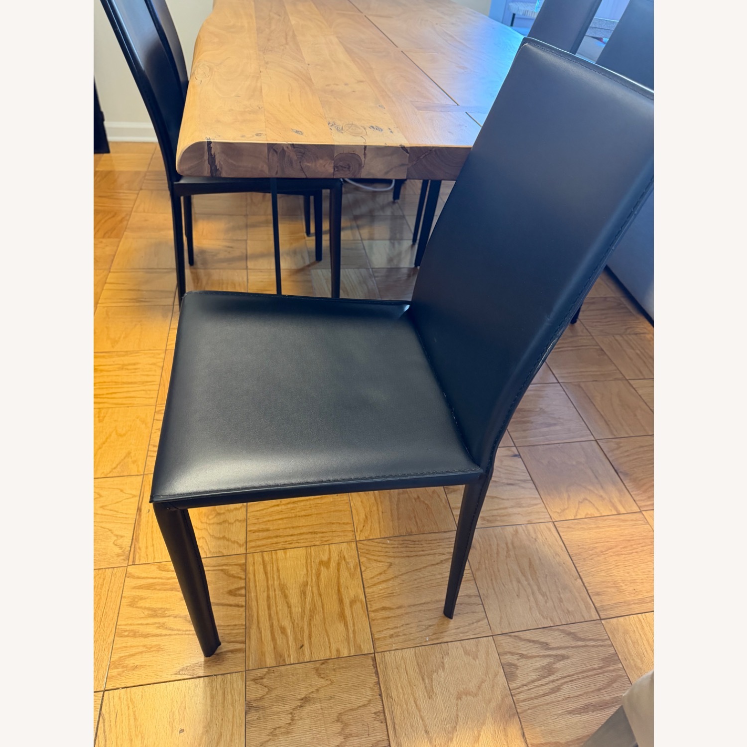 Crate & Barrel Yukon Solid Wood Dining Table and Chairs - image-5
