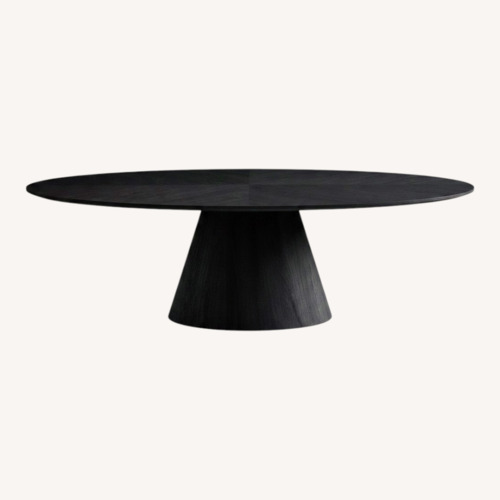 Used Meridian Black Wood Dining Table for sale on AptDeco