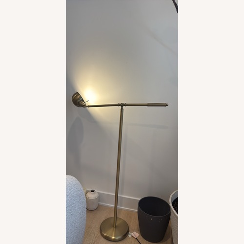 Used Gold Brass Floor Lamp for sale on AptDeco