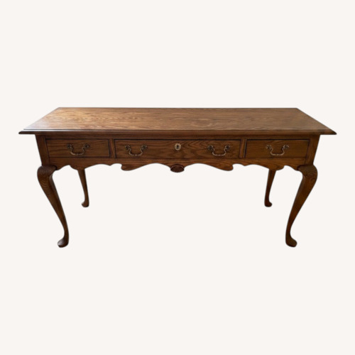 Used Vintage Pennsylvania House Solid Oak Console Table for sale on AptDeco