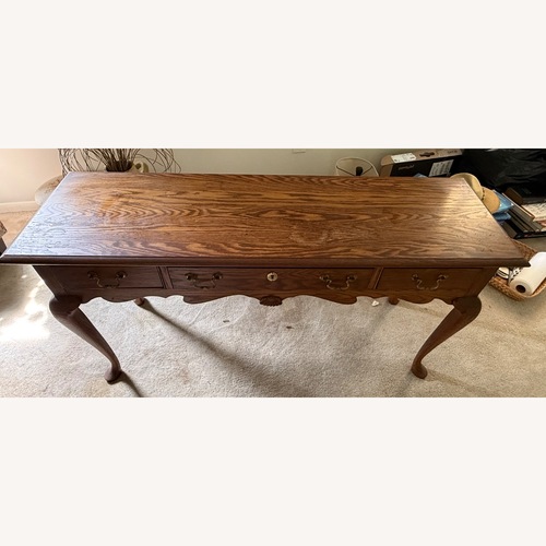 Used Vintage Pennsylvania House Solid Oak Console Table for sale on AptDeco