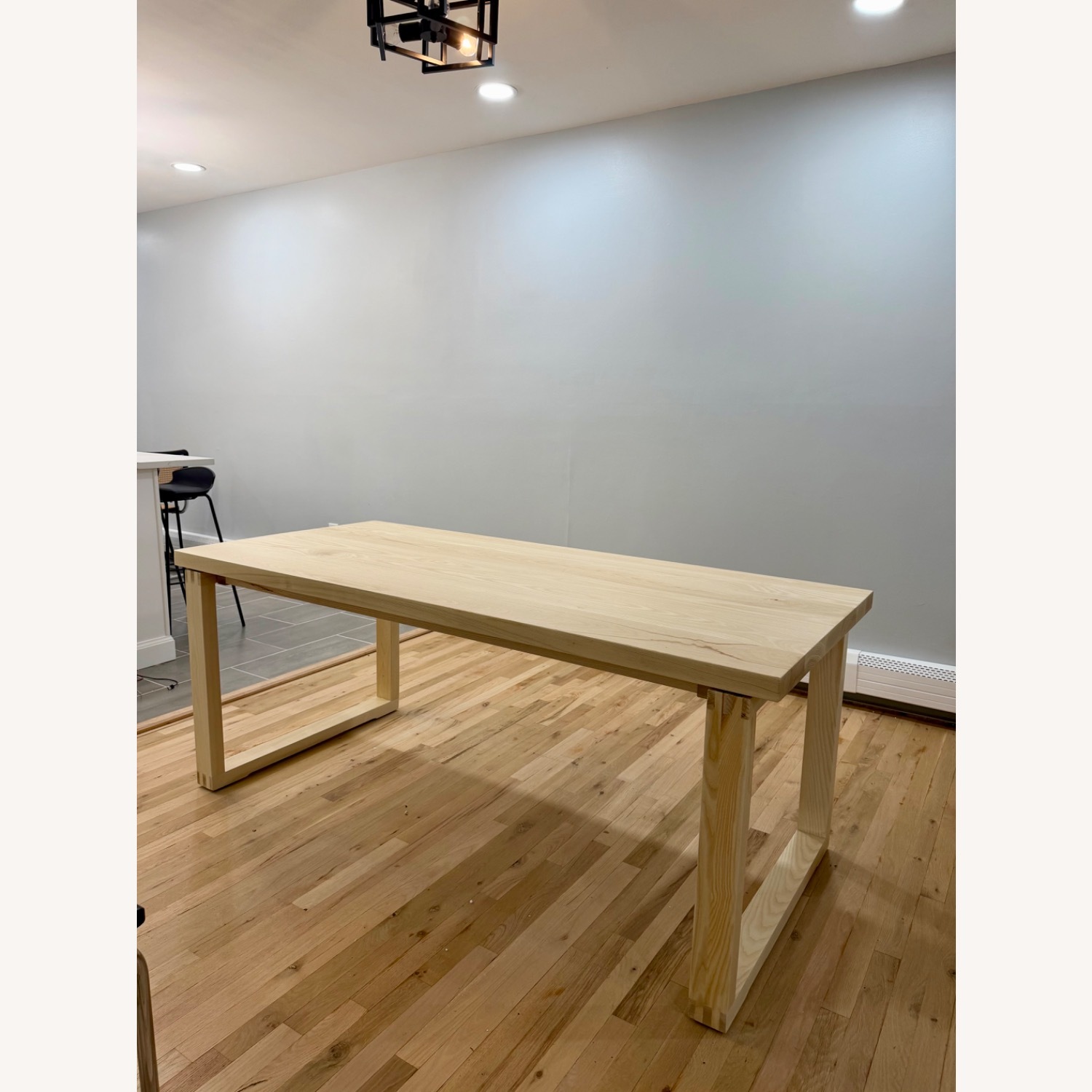 Natural Wood Dining Table - image-1