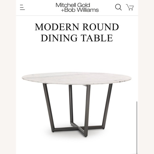 Used Mitchell Gold + Bob Williams White Dining Table for sale on AptDeco