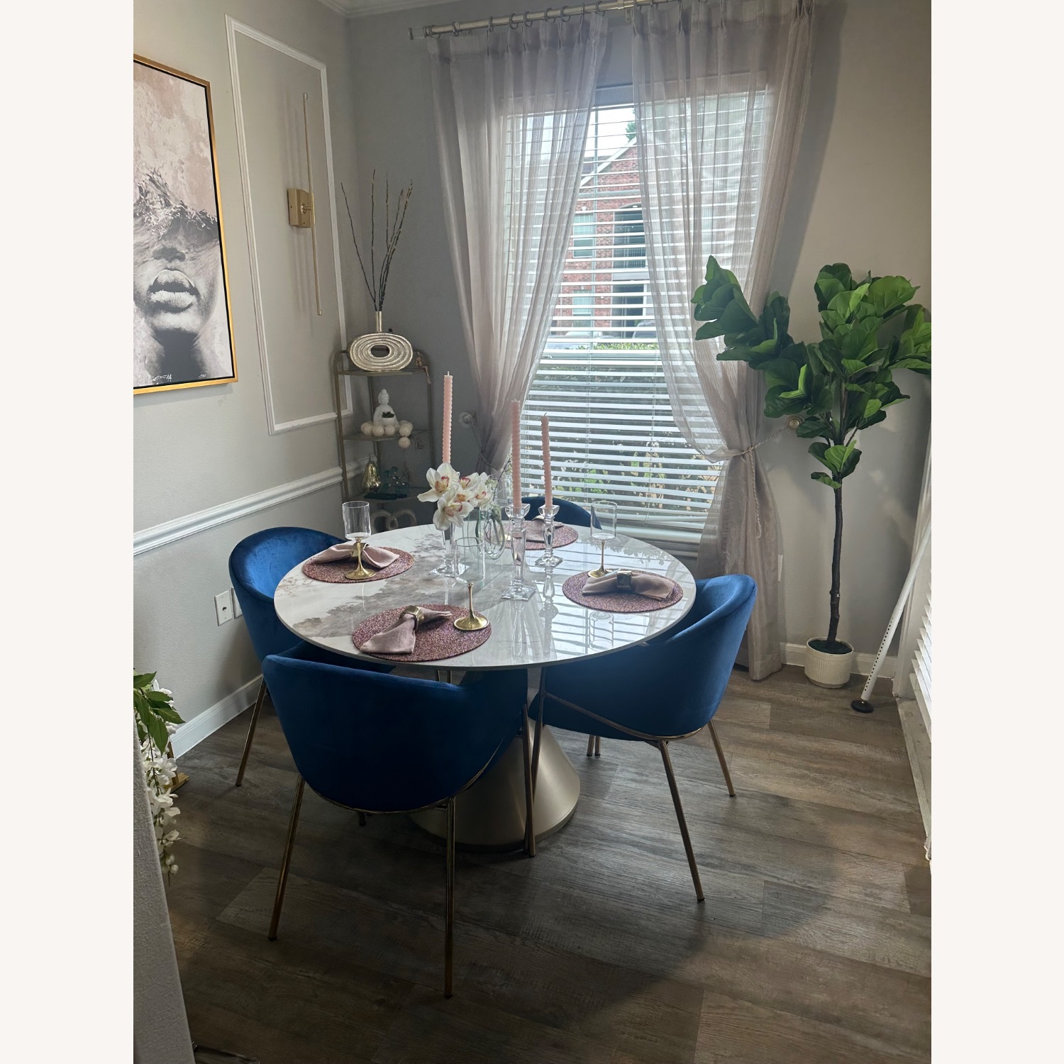 Aralyn Modern Upholstered Velvet Dining Chairs - image-9