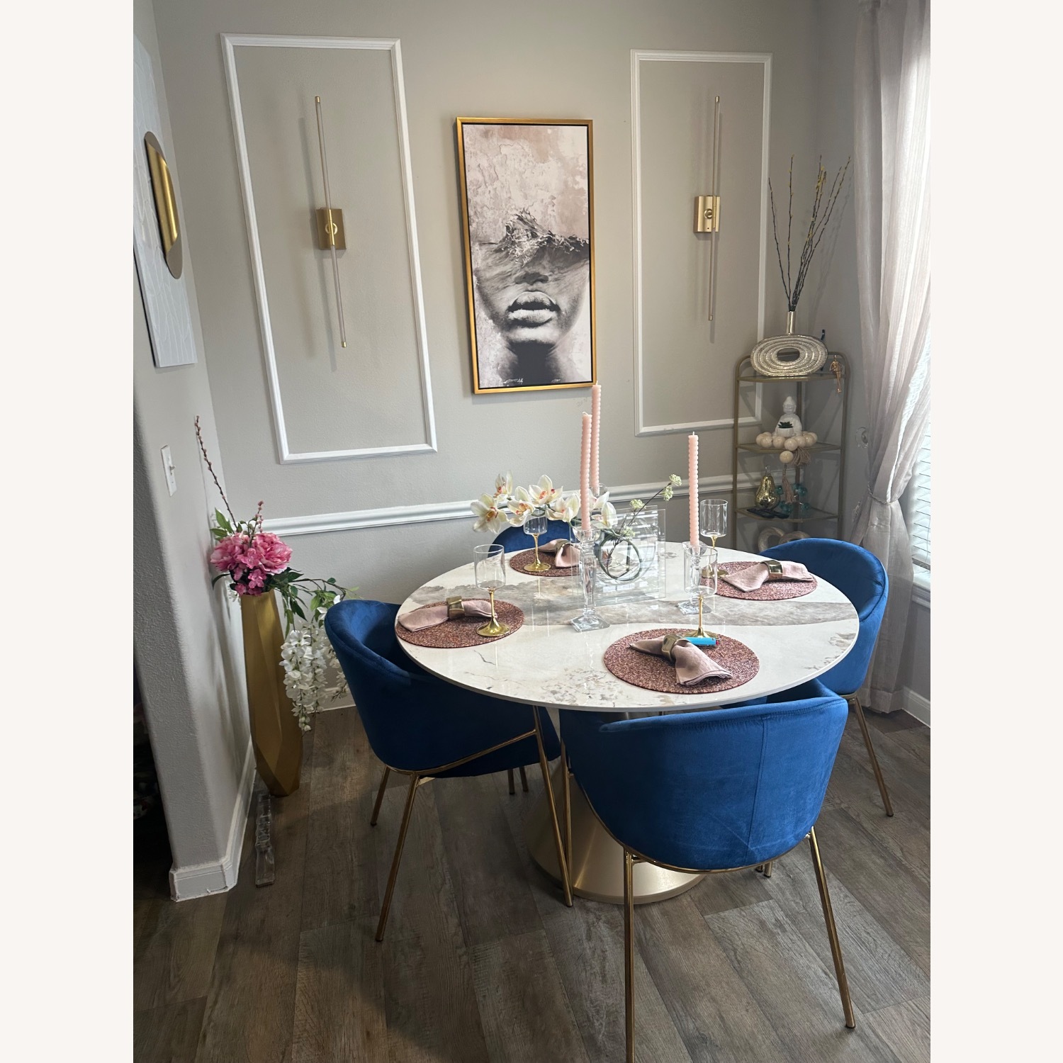 Aralyn Modern Upholstered Velvet Dining Chairs - image-7
