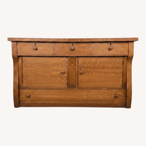 Used Early 20th Century Quarter-Sawn Oak Buffet for sale on AptDeco