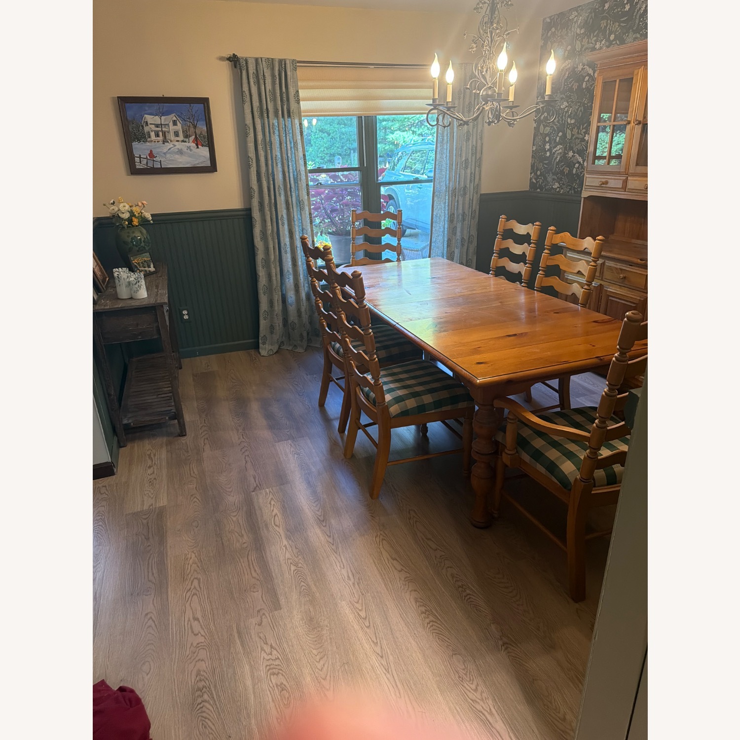 Solid Wood Dining Table With 6 Chairs  - image-2