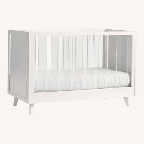Used Pottery Barn Kids Sloan Acrylic Convertible Crib for sale on AptDeco