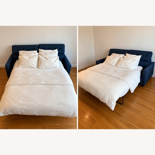 Used Joybird Hopson Sleeper Sofa – Blue for sale on AptDeco