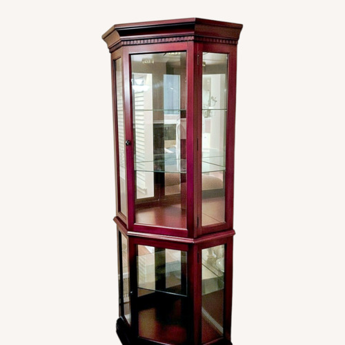 Used Lighted Curio Cabinet for sale on AptDeco