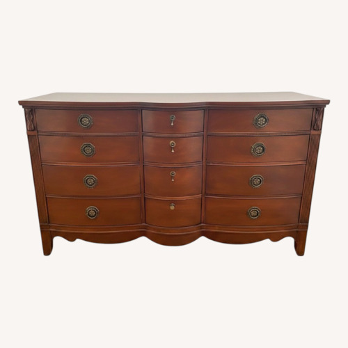 Used Vintage/Antique Finds Dark Brown Wood Dresser for sale on AptDeco