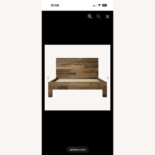 Used West Elm Emerson Recycled Wood Bed for sale on AptDeco
