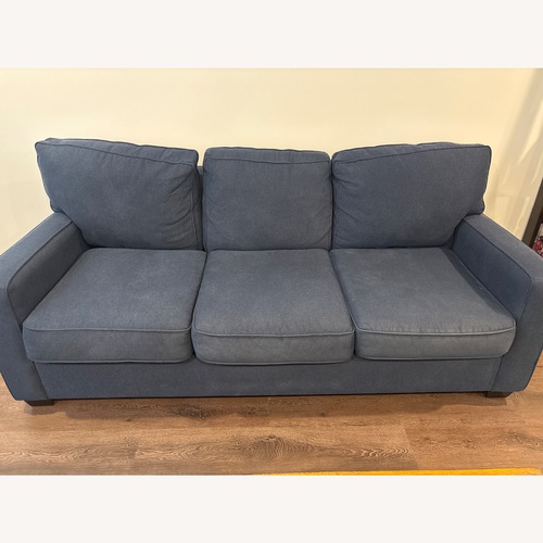 Used Pottery Barn Buchanan Blue 3+ Seater Sofa for sale on AptDeco
