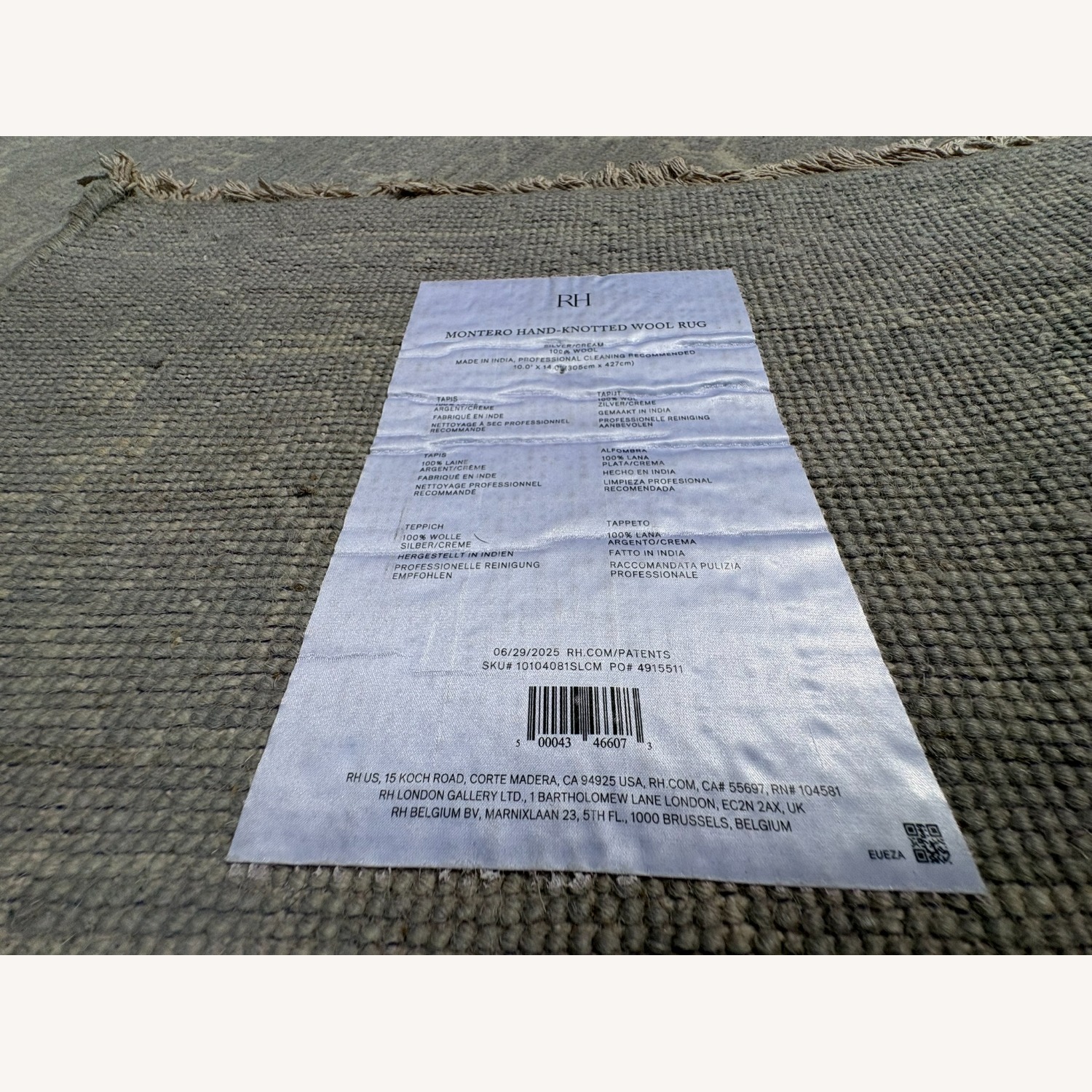 Restoration Hardware Montero Wool Rug – 10' × 14'  - image-8