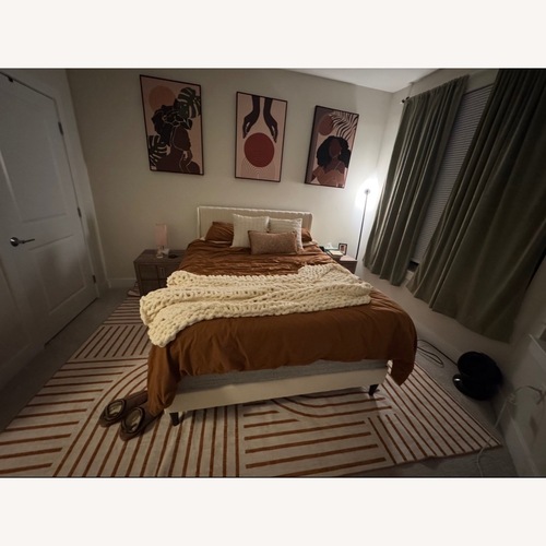 Used Wayfair White Queen Bed for sale on AptDeco