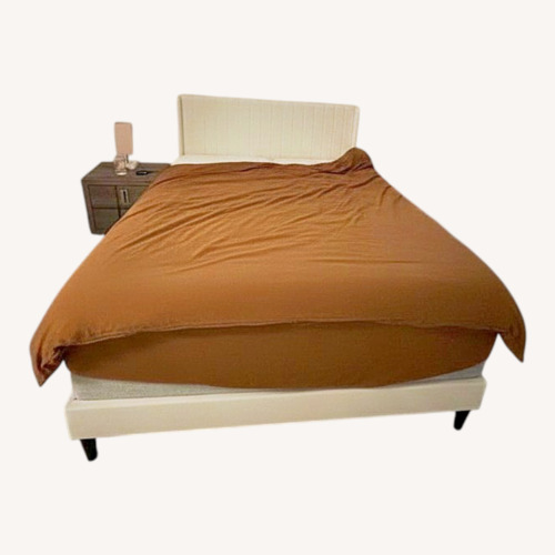 Used Wayfair White Queen Bed for sale on AptDeco
