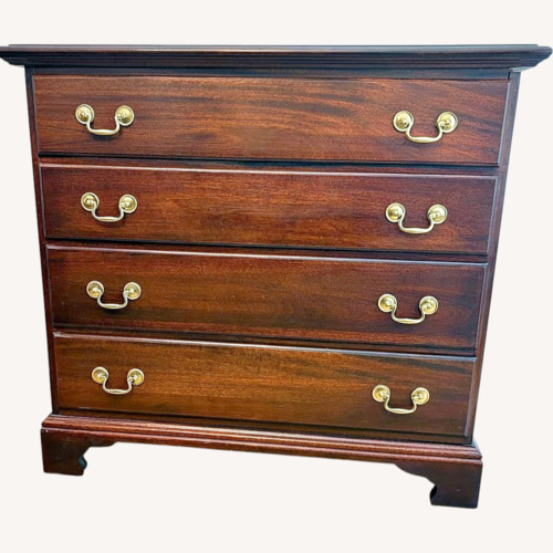 Used Vintage/Antique Finds Dark Brown Wood Chest for sale on AptDeco