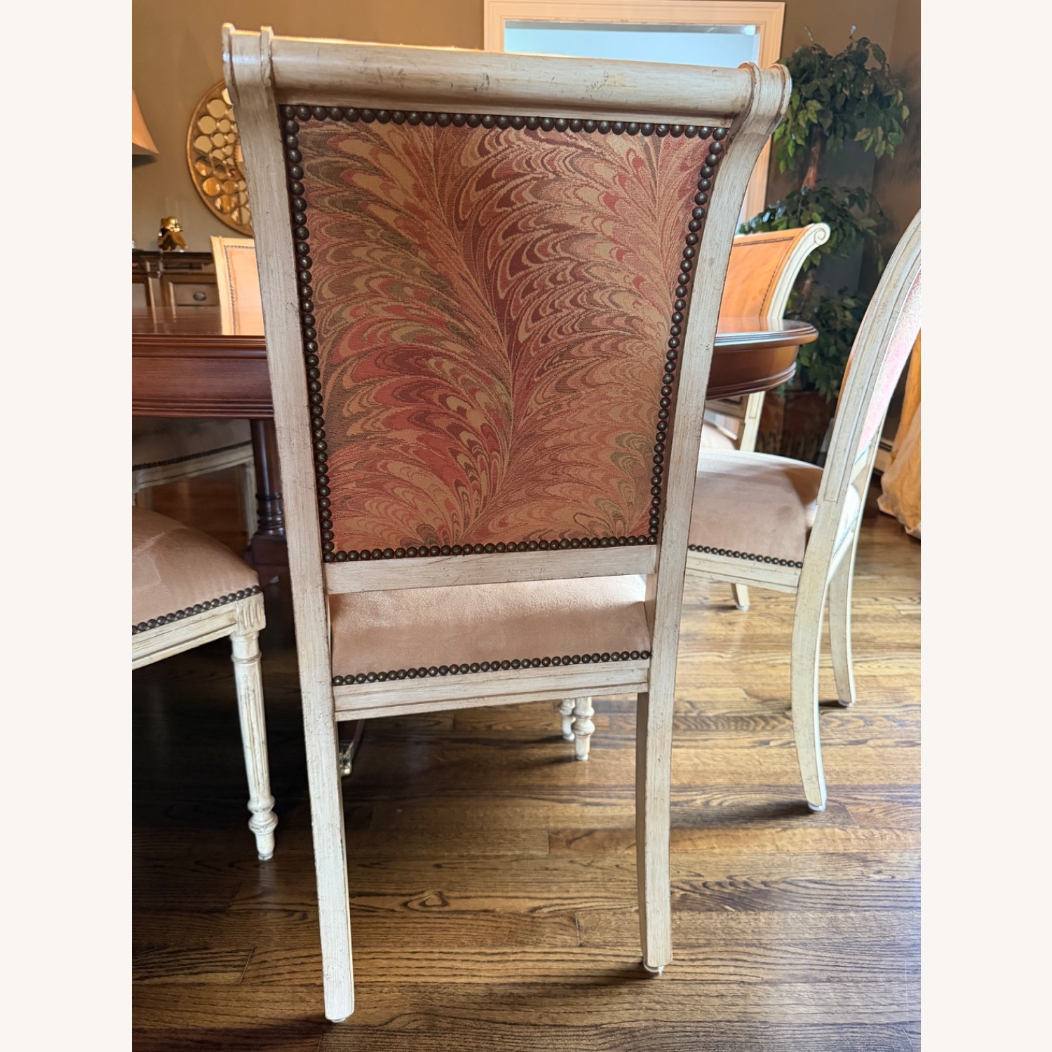 Dark wood 72” Round Table  - image-6