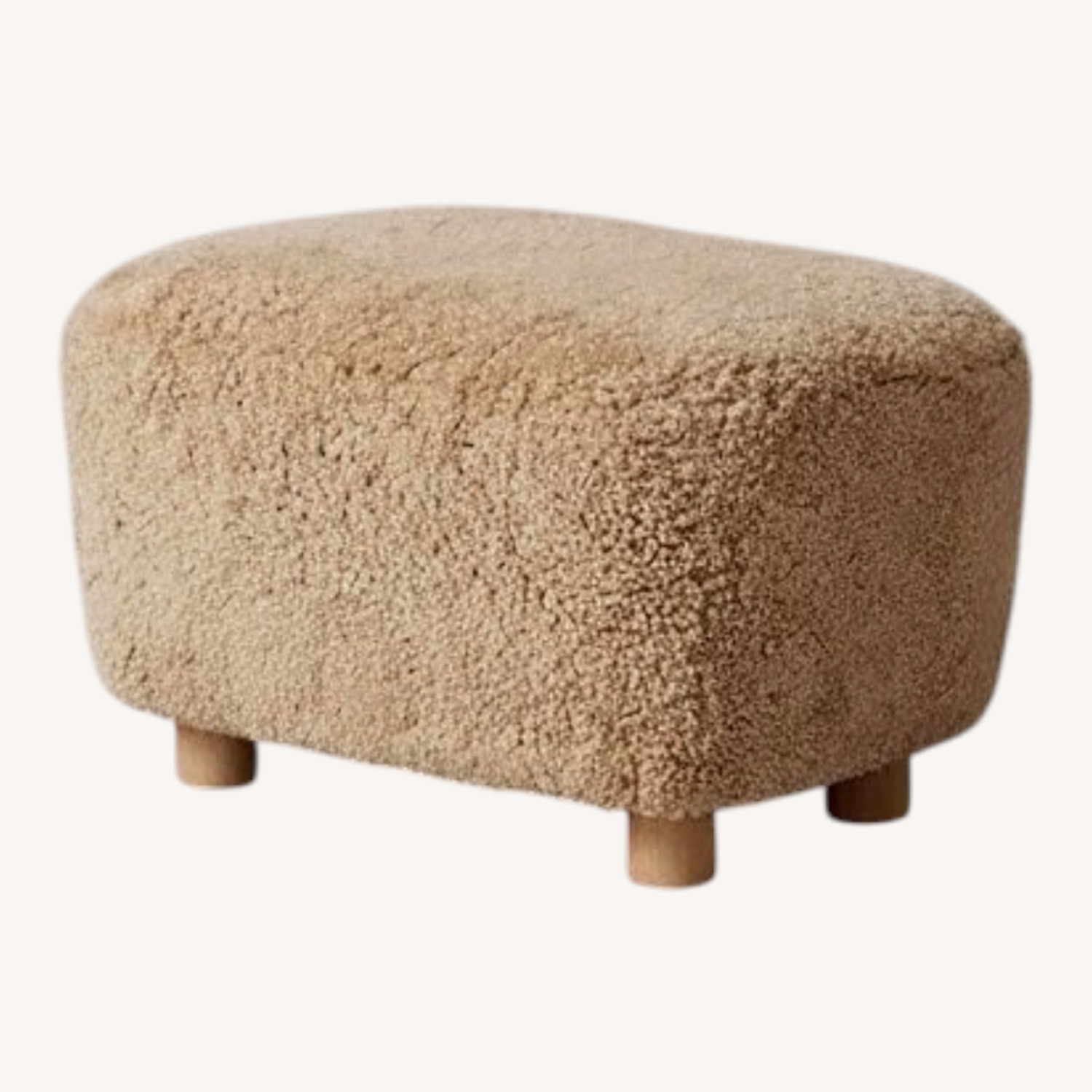 Maiden Home Perry Light Brown Ottoman - image-0