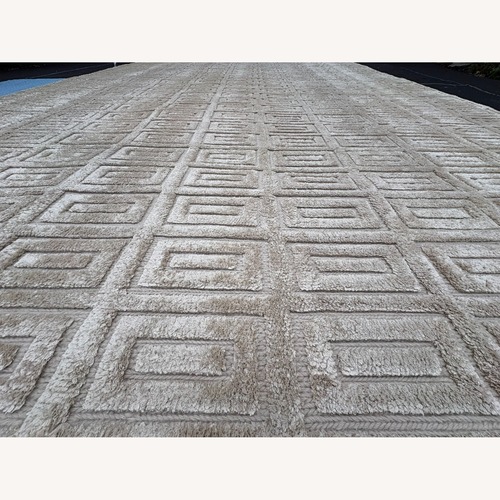 Used Restoration Hardware Rajouri Silk & Wool Rug – 9' × 12' Sand for sale on AptDeco