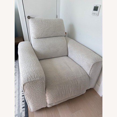 Used Ashley Leg and Headrest Fabric Recliner  for sale on AptDeco