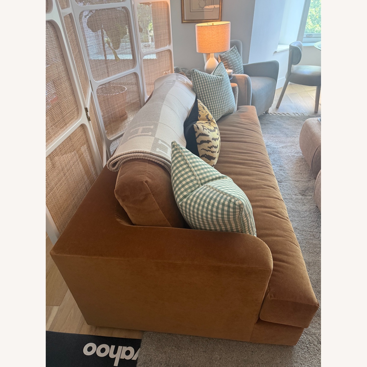 Maiden Home Varick Performance Velvet Cider Sofa - image-2