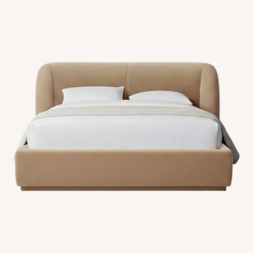 Used Maiden Home Smith Light Brown Queen Bed for sale on AptDeco